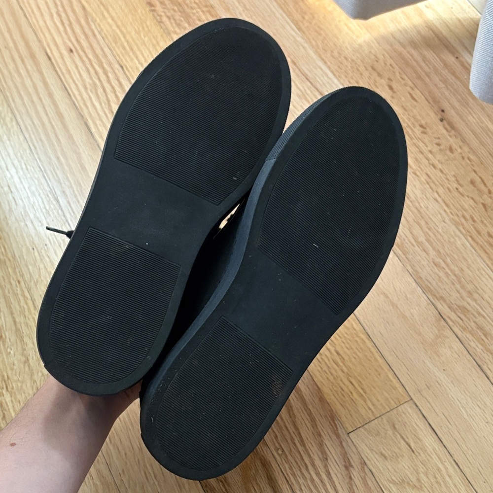 Oliver Cabell Jet Black Low 1 Leather Women's Sneakers - Picture 6 of 7